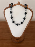 Diamond blue necklace