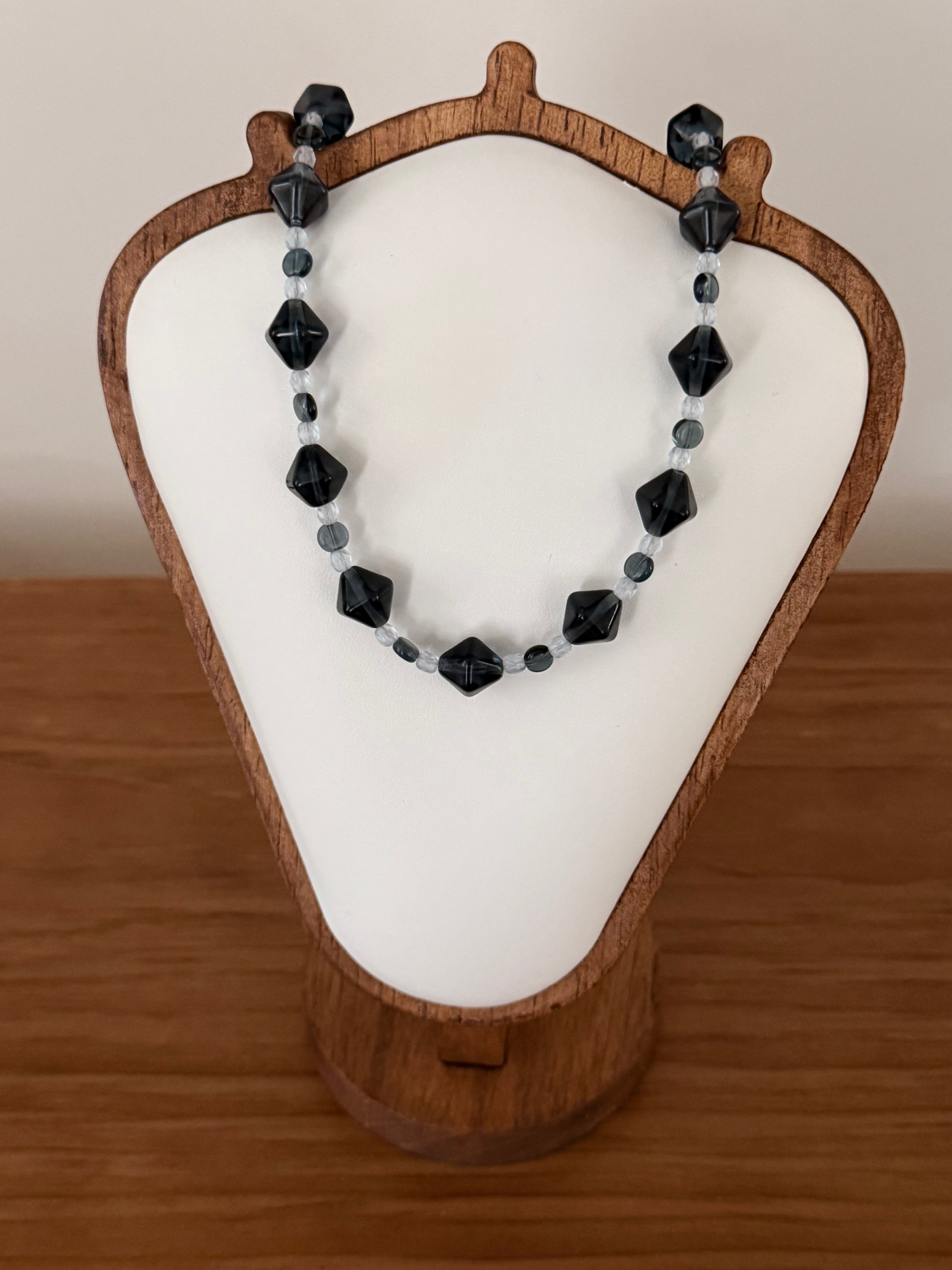 Diamond blue necklace
