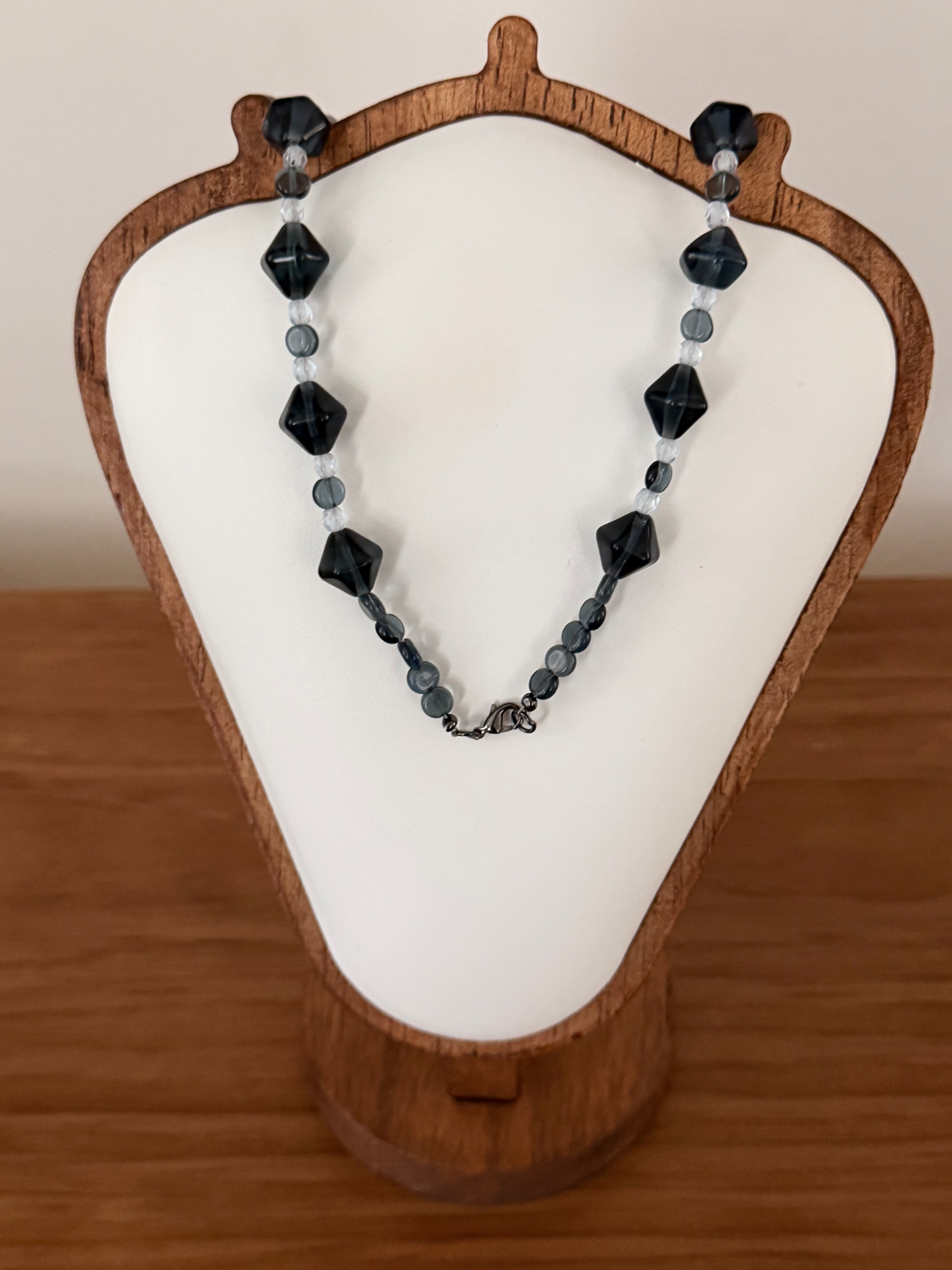 Diamond blue necklace