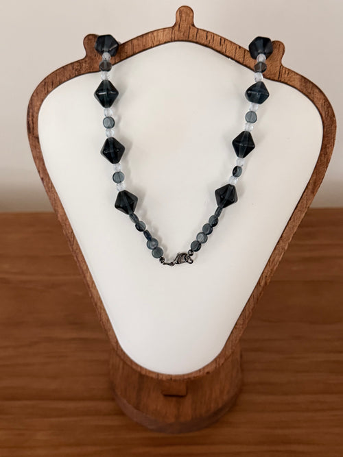 Diamond blue necklace